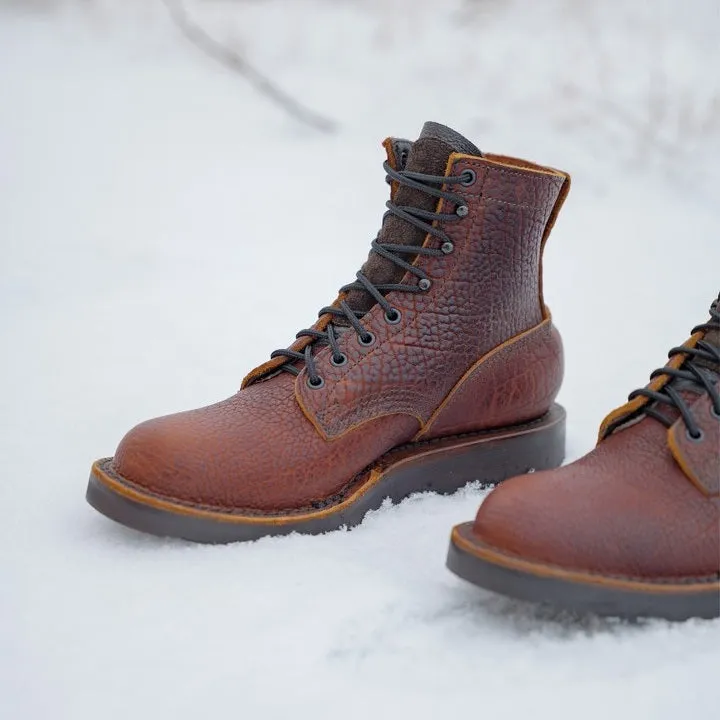 2025 Men's Handmade Bison Leather Boots