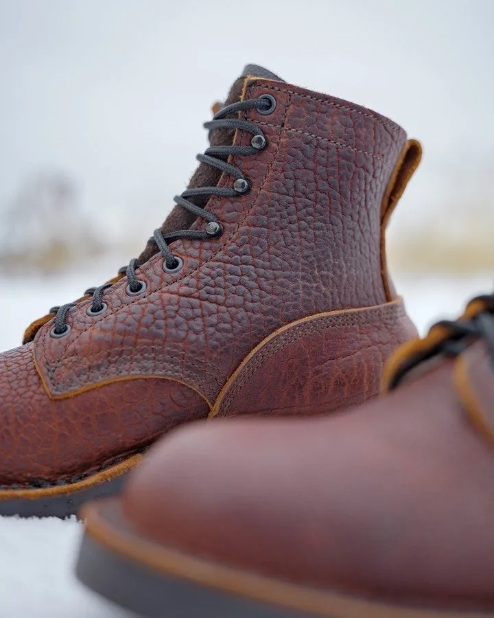 2025 Men's Handmade Bison Leather Boots