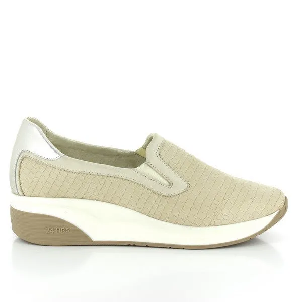 24 Hrs 22831 Beige Sneakers