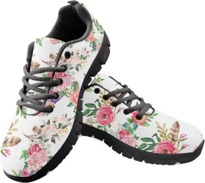 AmzPrint Women Indoor Cycling Shoes Bike Shoes Argyle Print Colorful Running Shoes for Women Comfortable Sneakers