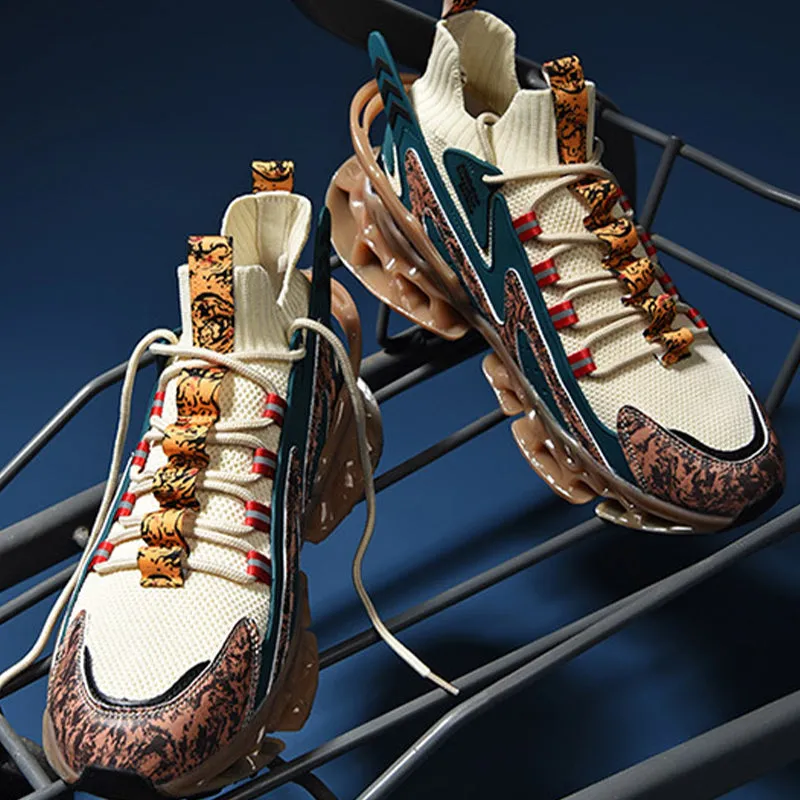 Aule Print Patchwork Sneakers