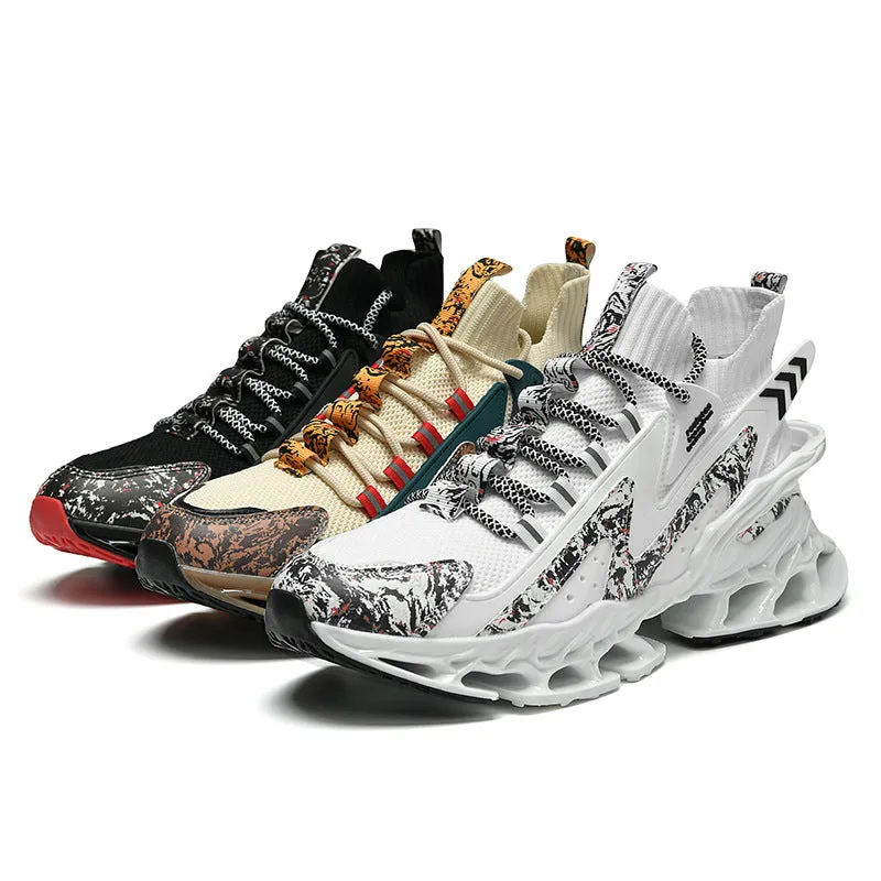 Aule Print Patchwork Sneakers