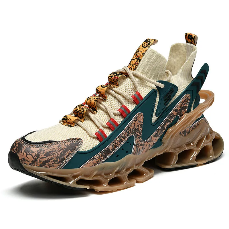 Aule Print Patchwork Sneakers