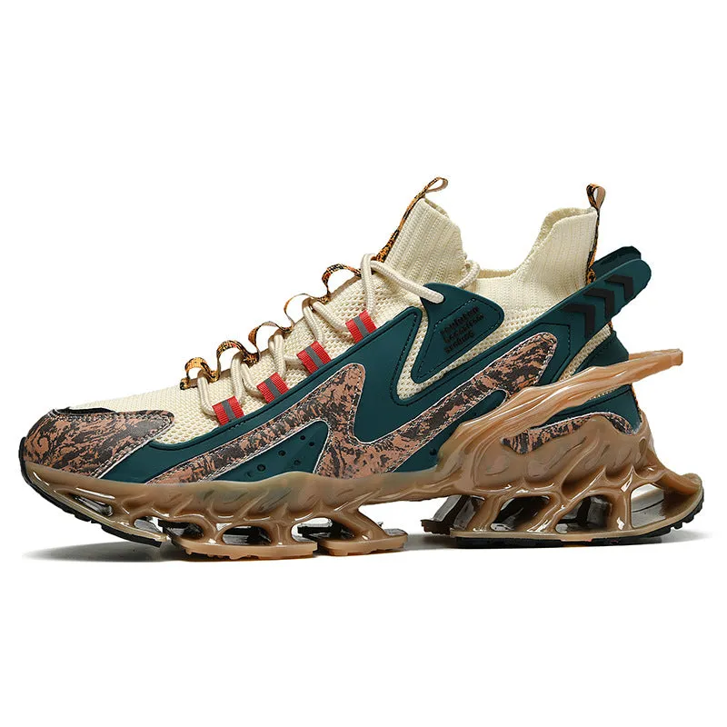 Aule Print Patchwork Sneakers