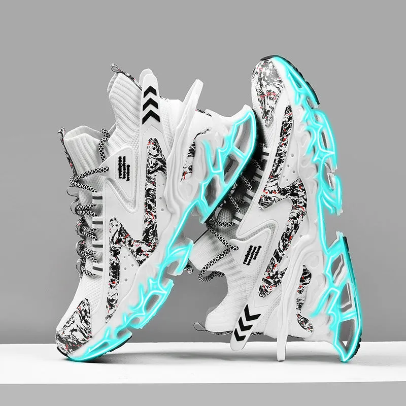 Aule Print Patchwork Sneakers