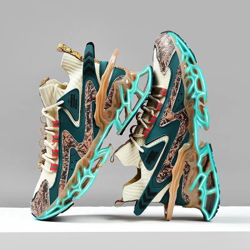 Aule Print Patchwork Sneakers