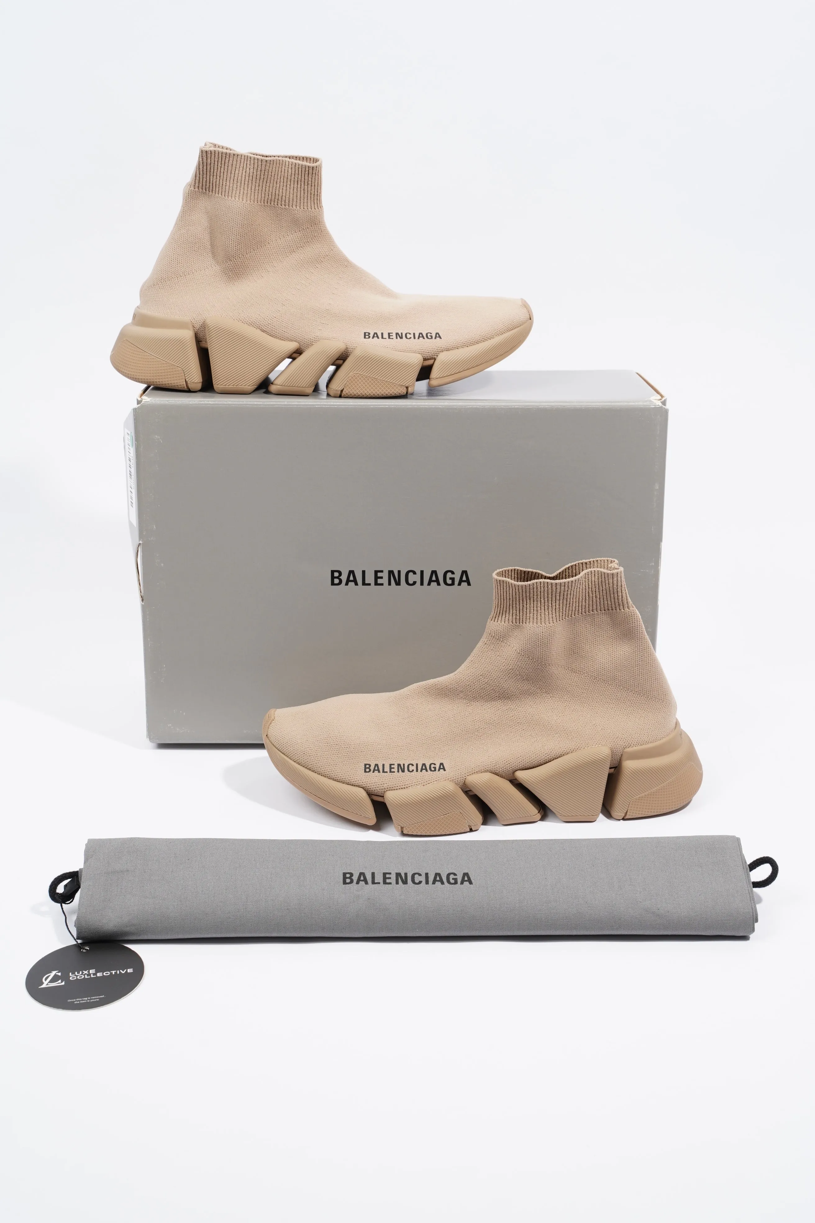 Balenciaga Speed 2.0 Beige EU 38 / UK 5