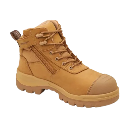 BLUNDSTONE 8550 Unisex RotoFlex Zip Safety Boot - Wheat