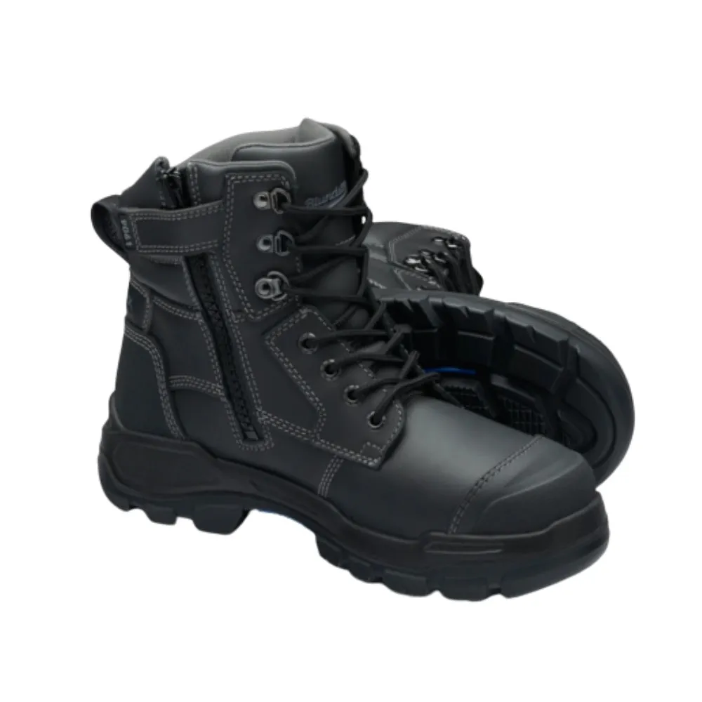 Blundstone 9061 Black Rotoflex XHD Nitrile Rubber Zip Sided Safety Boots