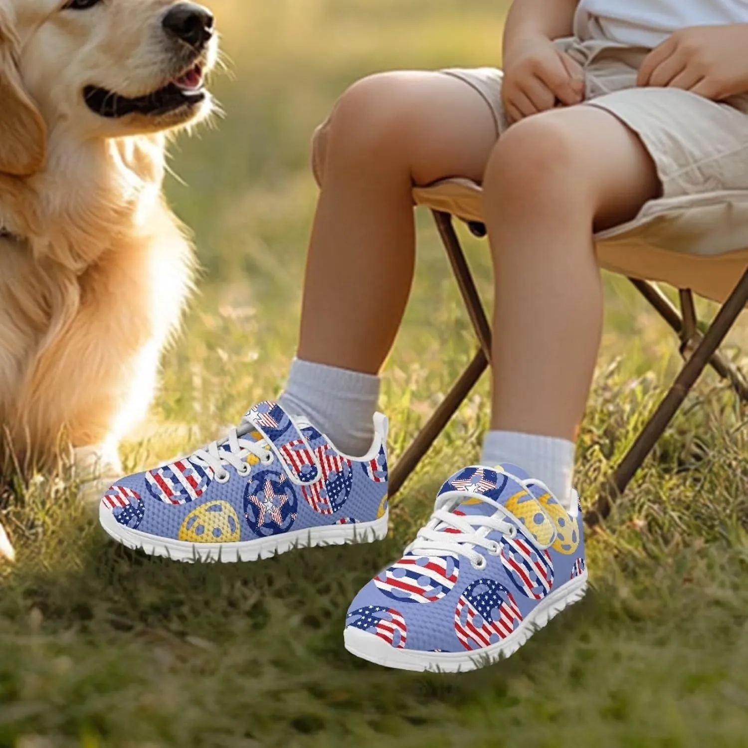 Boys Girls Single Buckle Sneakers,Lightweight Spring Outdoor Sports Shoes,Children Anti-Skid Mesh Cycling Sneaker
