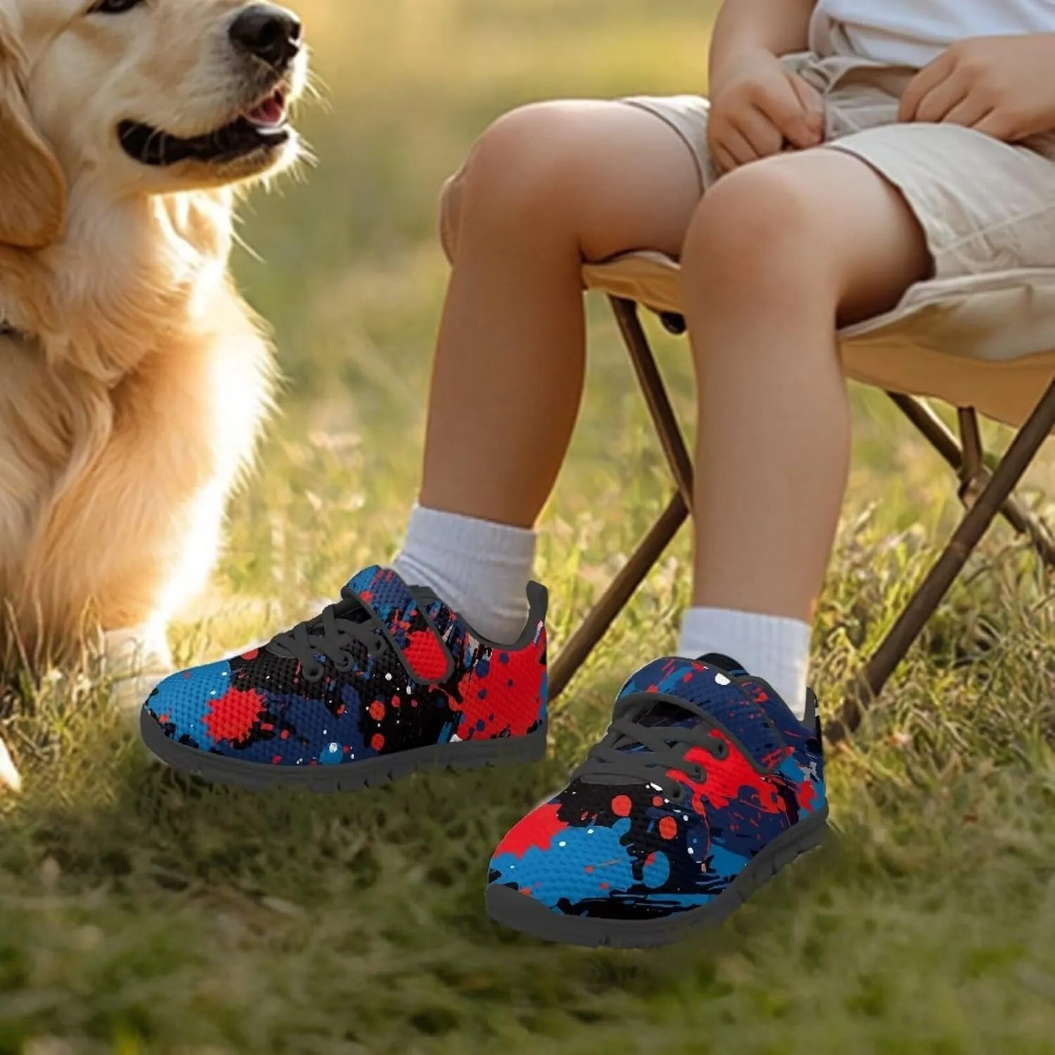 Boy's Single Buckle Sneakers,Teen Girl Anti-Skid Spring Walking Shoes Wear Resistant Sneakers for Jogging Cycling