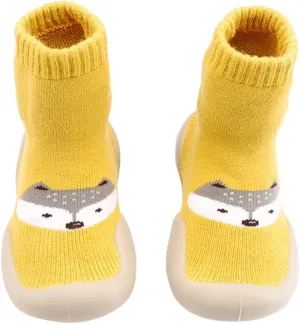 Boys Slip on Tennis Shoes Casual Socks Toddler Baby Soft First Indoor Cartoon Elastic Shoes Infant Walkers Baby Shoes Shoes for Girls Size 9 Toddler