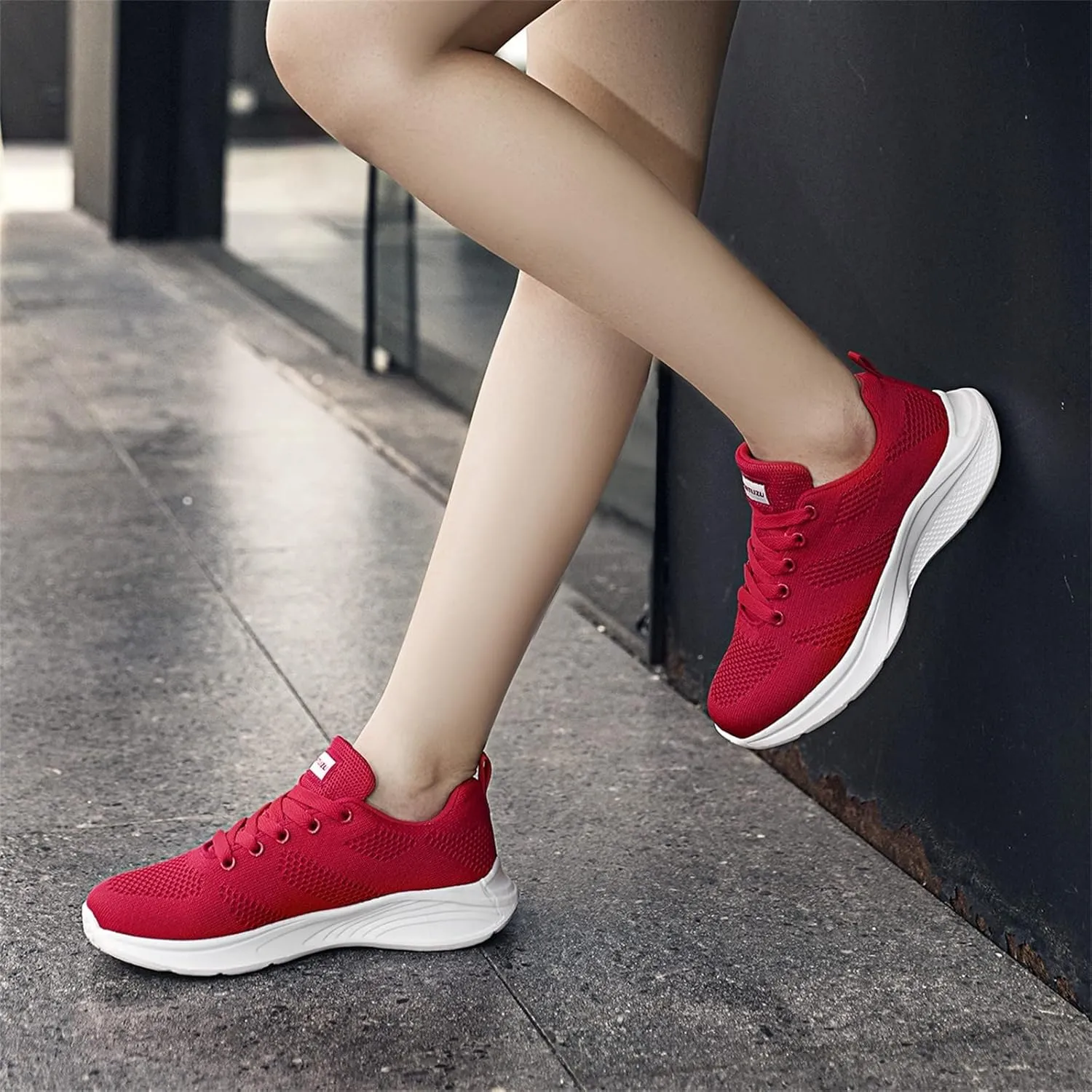 Casual Cycling Shoes Women Fashion Summer Women Sneakers Mesh Breathable Lightweight Flat Neon Sneakers Women