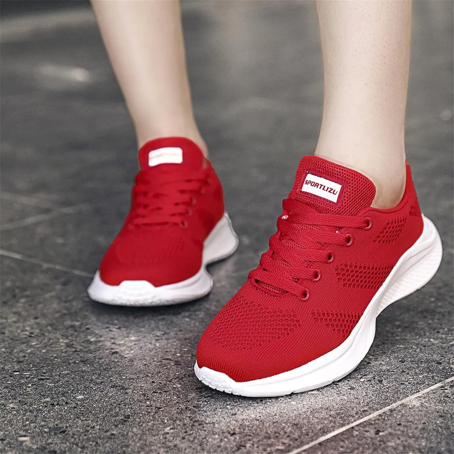 Casual Cycling Shoes Women Fashion Summer Women Sneakers Mesh Breathable Lightweight Flat Neon Sneakers Women