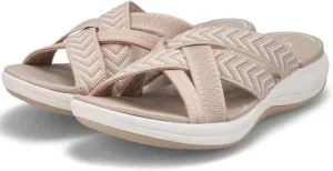 Cathalem Comfortable Recovery Orthopedic Walking Plantar Fasciitis Slides Sandals for Women with Arch Support