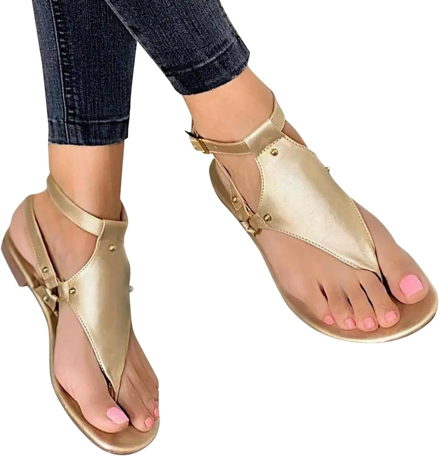 Cathalem Flip Flops Sandals for Women Dressy Summer,Women Summer Flip Flops Sandals with Arch Support