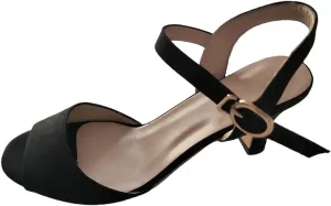 Cathalem High Heel Sandals for Women,Women's Simple Fashion Back Zipper Large Side Empty Roman Sandals Fashion Slides Sandals for Women