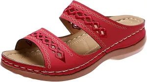 Cathalem Summer Sandals for Women 2024 Open Toe Ankle Strap Platform Sandals Casual Strappy Low Wedges Sandals Beach Sandals