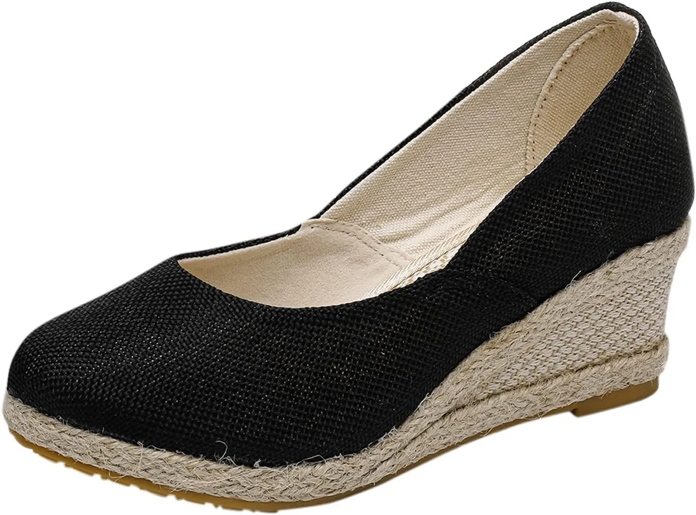 Cathalem Wedge Heels Sandals for Women, Ankle Strap Closed Toe Sandals Casual Buckle Strap Ladies Platform Summer Shoes