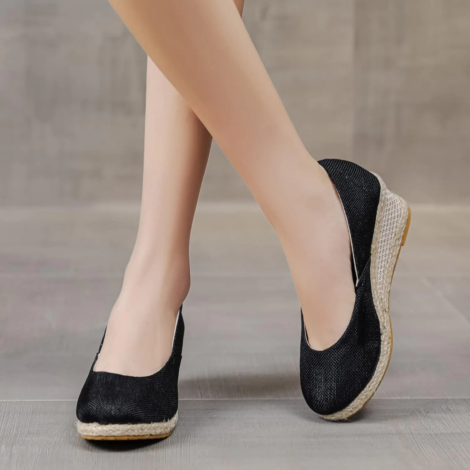 Cathalem Wedge Heels Sandals for Women, Ankle Strap Closed Toe Sandals Casual Buckle Strap Ladies Platform Summer Shoes