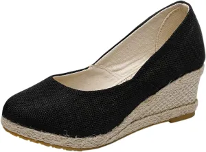 Cathalem Wedge Heels Sandals for Women, Ankle Strap Closed Toe Sandals Casual Buckle Strap Ladies Platform Summer Shoes