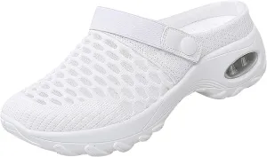 Cathalem Wedge Sandals for Women New Air Cushion Slip-on Diabetic Walking Shoes for Women Wide Width Slippers for Women