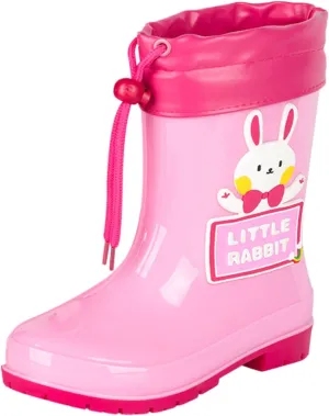Children Cute Cartoon Fashion And Non Slip Rain Boots With Flecce Rain Boots Soft Bottom Fashion Rain Kids Talk Boots
