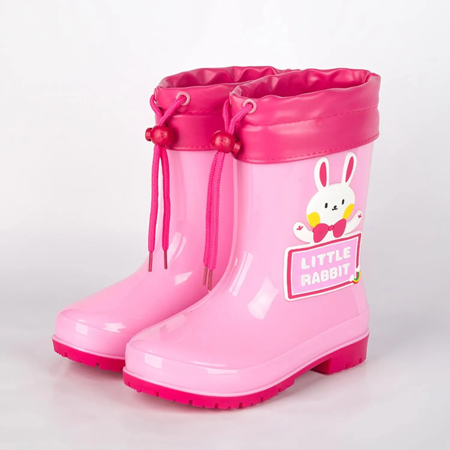 Children Cute Cartoon Fashion And Non Slip Rain Boots With Flecce Rain Boots Soft Bottom Fashion Rain Kids Talk Boots