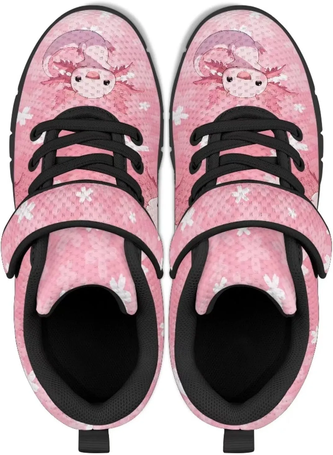 Children's Single Buckle Sneakers,Lightweight Fashion Tennis Shoes Anti-Skid Mesh Sneakers for Jogging Cycling