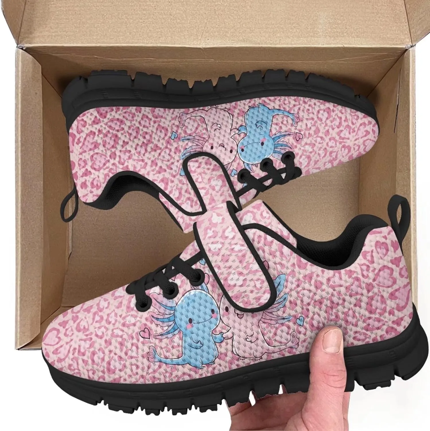 Children's Single Buckle Sneakers,Lightweight Fashion Tennis Shoes Anti-Skid Mesh Sneakers for Jogging Cycling