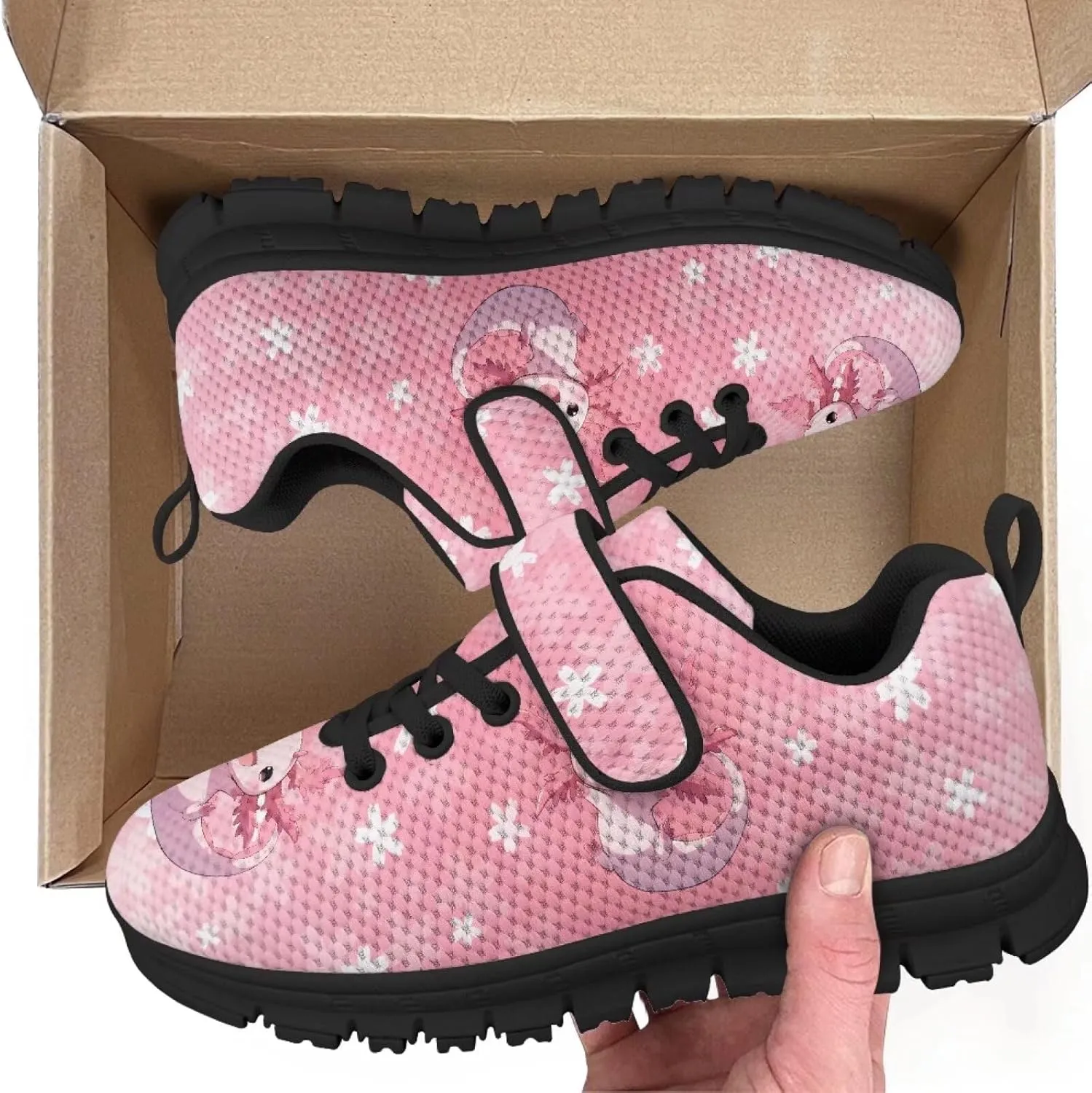 Children's Single Buckle Sneakers,Lightweight Fashion Tennis Shoes Anti-Skid Mesh Sneakers for Jogging Cycling