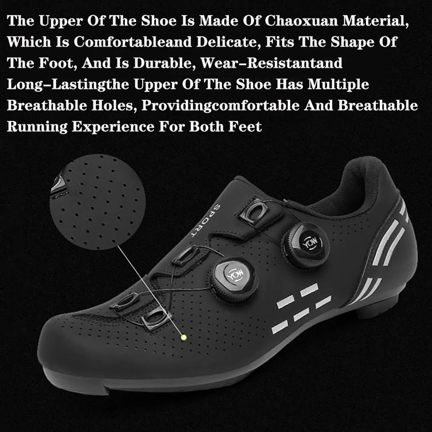 Cycling Shoes Men & Women SPD-SL - Road Bike & MTB Cycling Shoes, Breathable Unisex Click Shoes for Road & Terrain