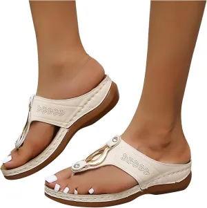 Eduavar Sandals for Women 2023, Sandals Women Dressy Summer Beach Sandals Breathable Flip Flops Sandals Slippers