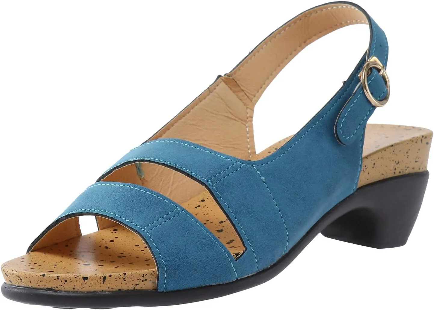 Eduavar Sandals for Women Casual, Sandals Women Summer Beach Sandals Black Sandals Flat Slippers Ring Toe Sandals