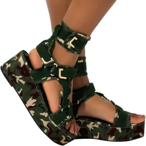 Eduavar Summer Sandals for Women, Sandals for Women Dressy Bohemian Gladiator Fringe Flat Clip Toe Ankle Boots