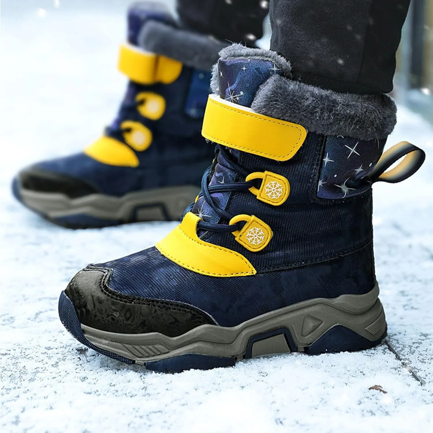 Fashion Big Kids Winter Water Proof Flat Keep Warm Snow Boots Comfortable Mid Boots Shoes Shoes Girls Shoeclub21 Boots