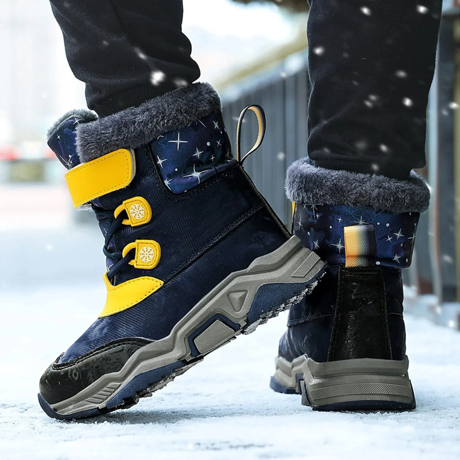 Fashion Big Kids Winter Water Proof Flat Keep Warm Snow Boots Comfortable Mid Boots Shoes Shoes Girls Shoeclub21 Boots
