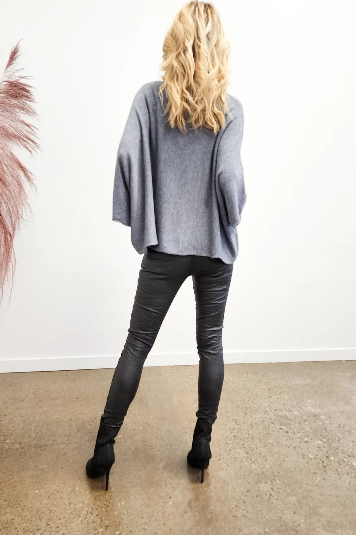 Faux Leather Crinkle Jogger