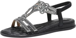 Flat Sandals for Women Dressy, Women's Platform Sandals Buckle Ankle Strap Open Toe Espadrilles Wedge Heels Sandals