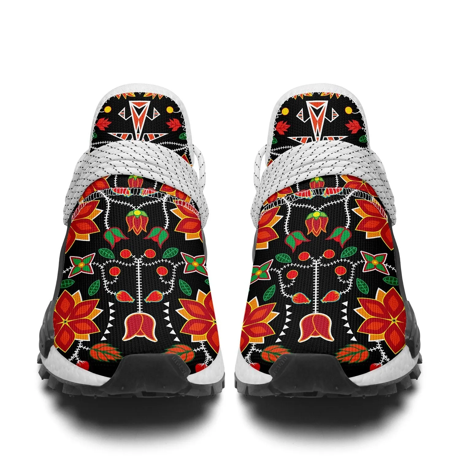 Floral Beadwork Six Bands Okaki Sneakers