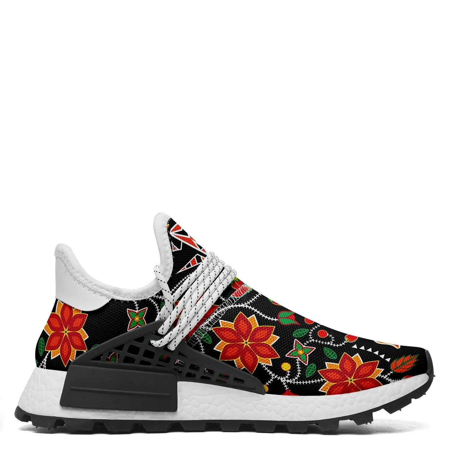 Floral Beadwork Six Bands Okaki Sneakers