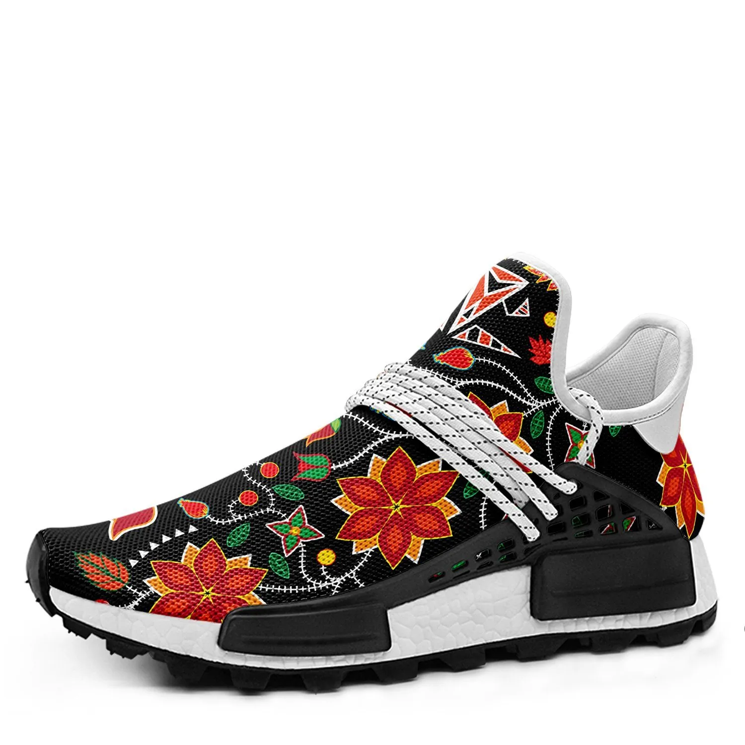 Floral Beadwork Six Bands Okaki Sneakers