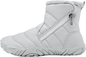 Fr Lined Kids Barefoot Shoes, Unisex-Child Wide Toe Box Hiking Boots, Boys Girls Anti-Slip High Top Snow Boots