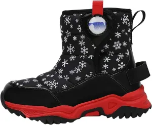 Girls Boys Snow Boots Outdoor Warm Comfortable Non Slip Mid Calf Padded Small Big Kids Winter Shoes Toddler Booties