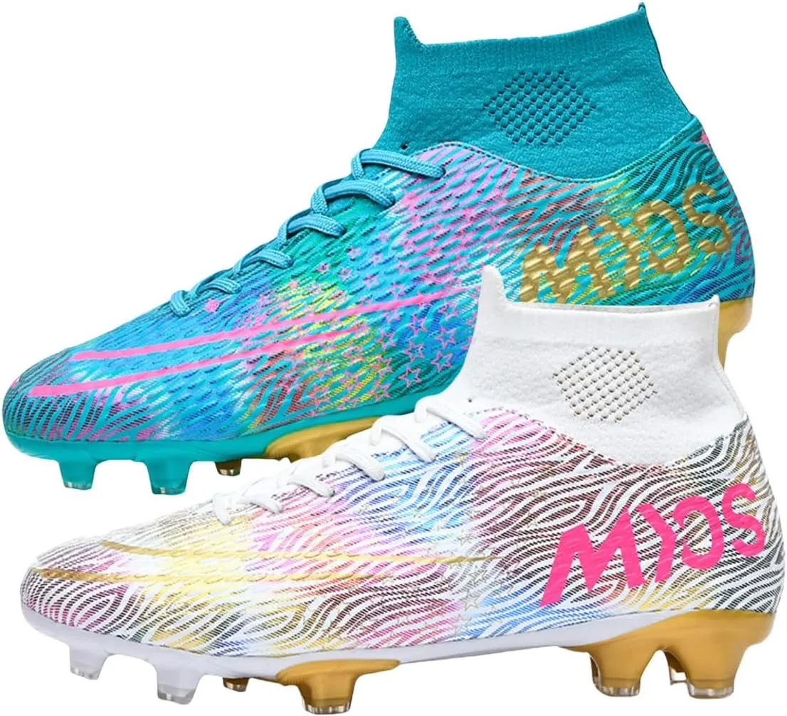 HESBITEUL Soccer Cleats Firm Ground: Lightweight FG Football Shoes