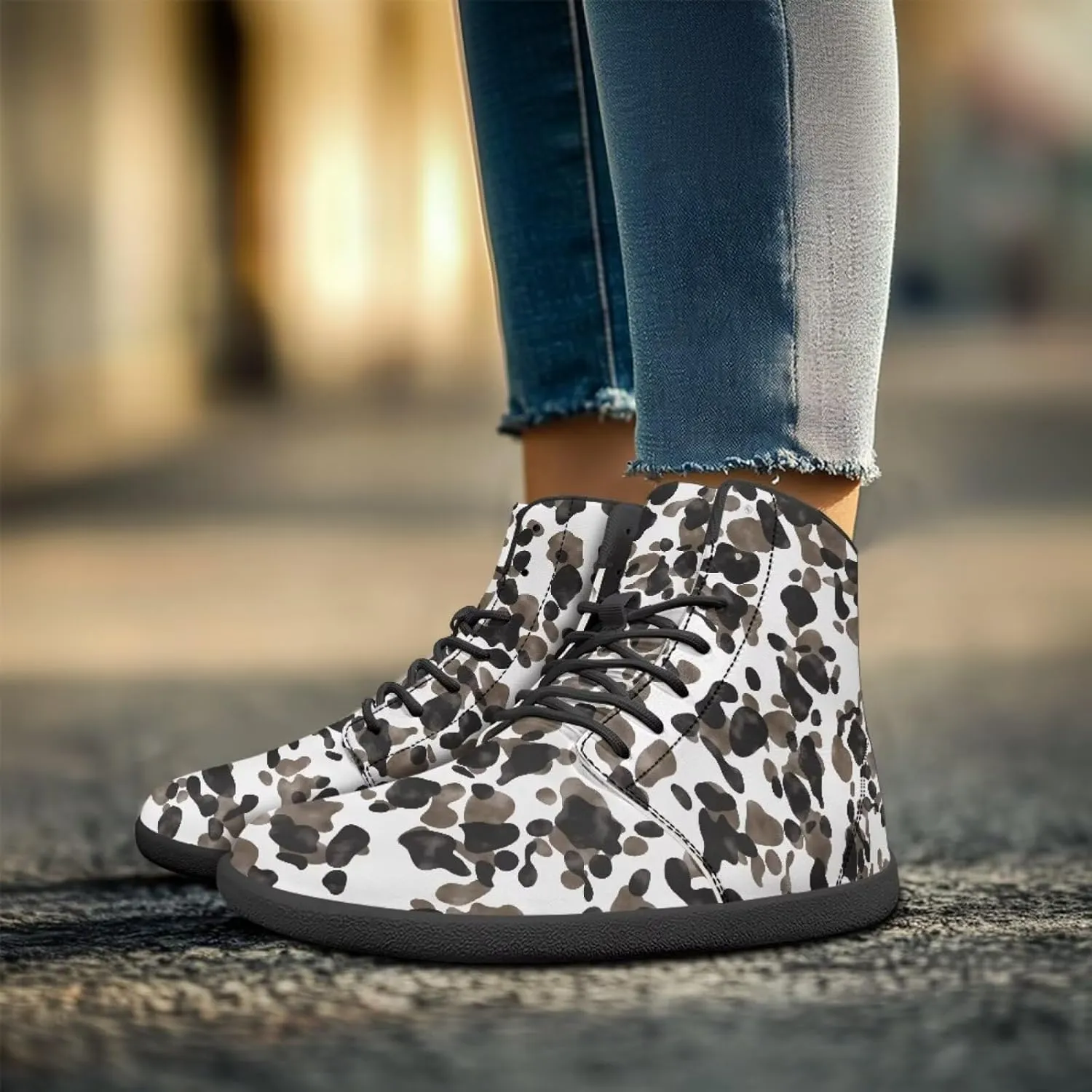 High Top Walking Shoes for Women Men Breathable Business Office Sneakers Flats Cycling Work Shoes