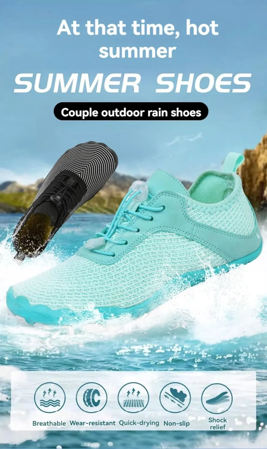 Hike Barefoot Shoes for Women Men Healthy & Non-Slip Barefoot Shoes with Wide Toe Box Lightweight Waterproof Athletic Sneakers Footwear Unisex