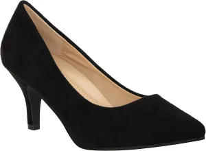 ILLUDE Classic Pointed Toe Pumps  Comfortable Low Stiletto Heel Pump Shoes  Cherry