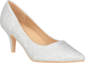 ILLUDE Classic Pointed Toe Pumps  Comfortable Low Stiletto Heel Pump Shoes  Cherry