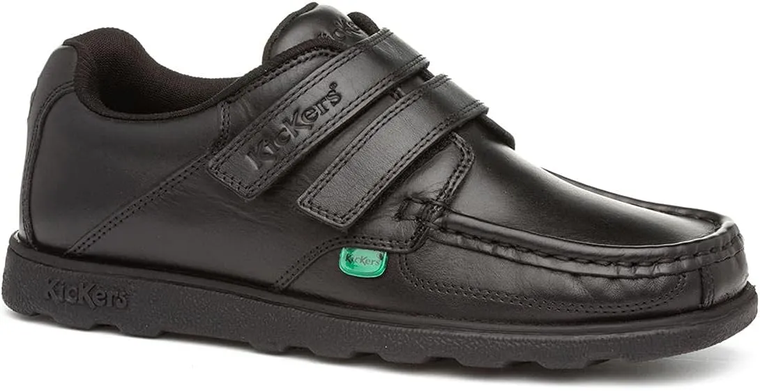 Kickers Fragma Strap Boys Shoes Black